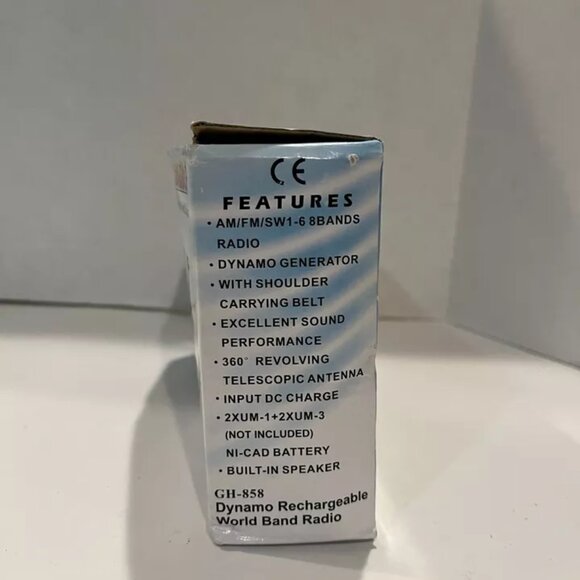 Dynamo Rechargeable World Radio Hand Generator Battery, Tested - Picture 2 of 8